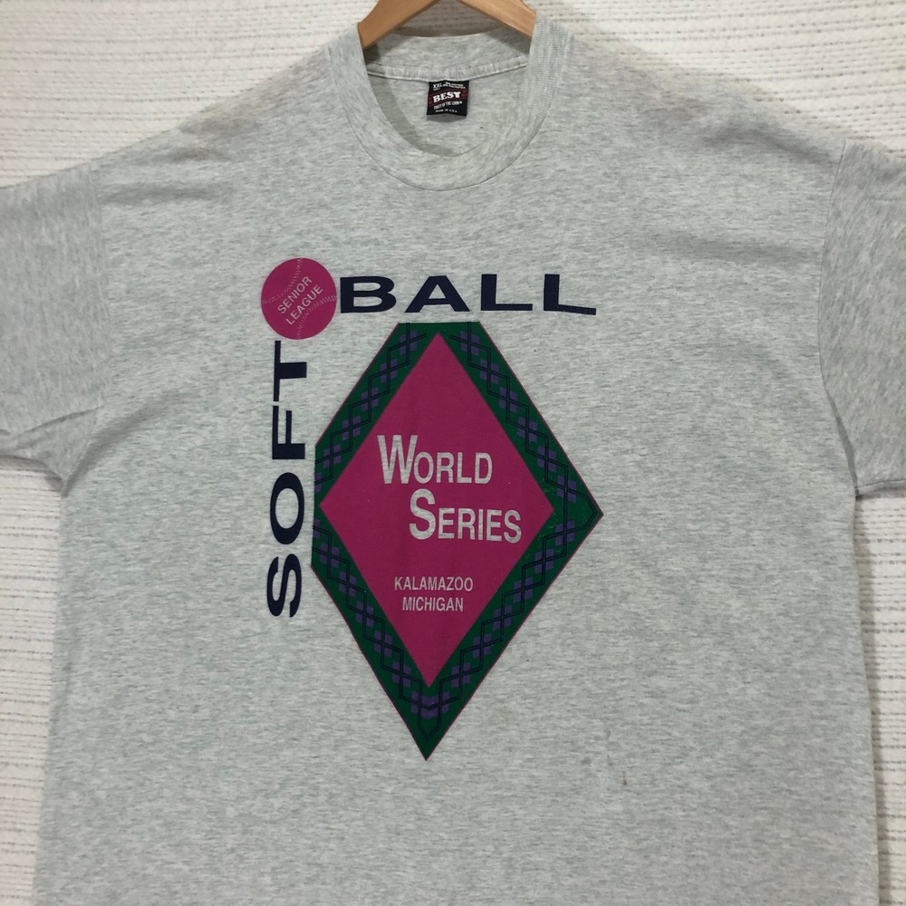 Softball World Series Kalamazoo T-Shirt Best Fruit‎ of the Loom Size XXL
